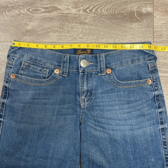 Seven7 Denim Shorts Embroidered Back Pockets 6 - Picture 5 of 13